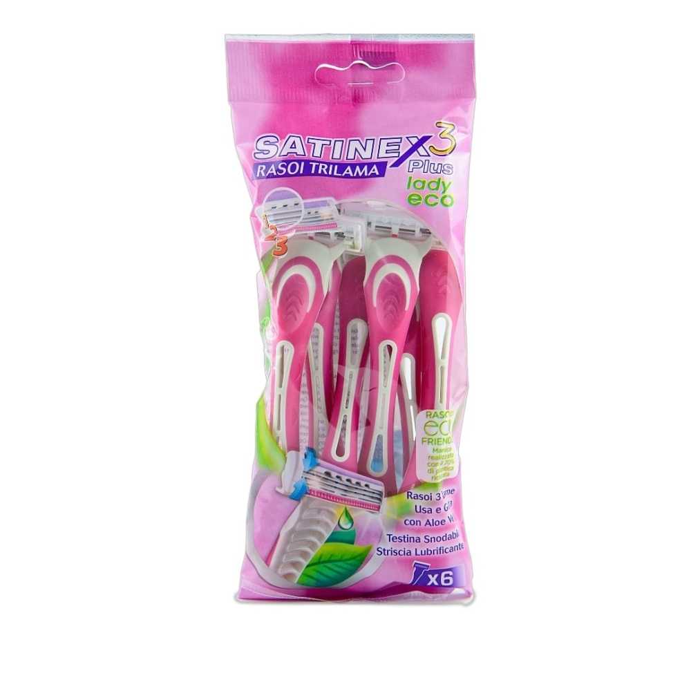 Satinex Plus Lady 6-three-blade razors