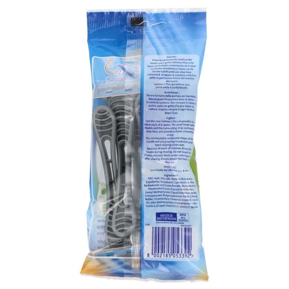 Satinex 3 Plus 6 3-blade shavers