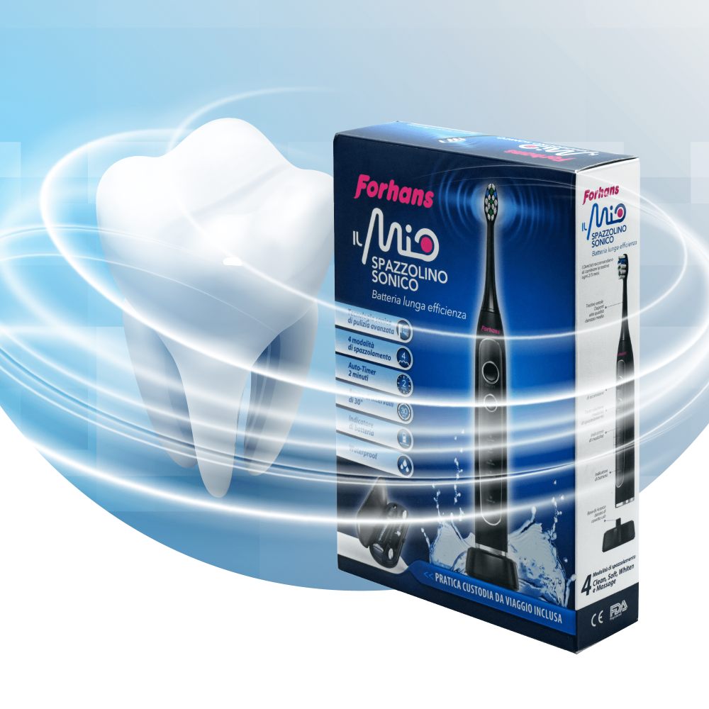 Forhans, Spazzolino Elettrico con tecnologia sonica, IL MIO SPAZZOLINO SONICO Forhans, Spazzolino Elettrico con tecnologia sonica, IL MIO SPAZZOLINO SONICO