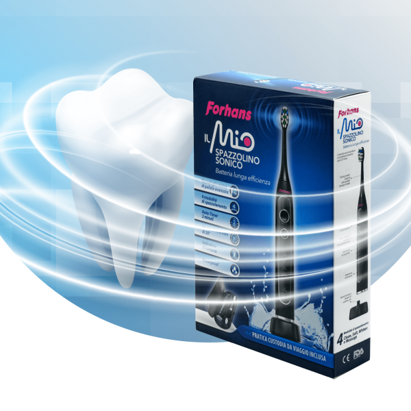 Forhans, Spazzolino Elettrico con tecnologia sonica, IL MIO SPAZZOLINO SONICO Forhans, Spazzolino Elettrico con tecnologia sonica, IL MIO SPAZZOLINO SONICO