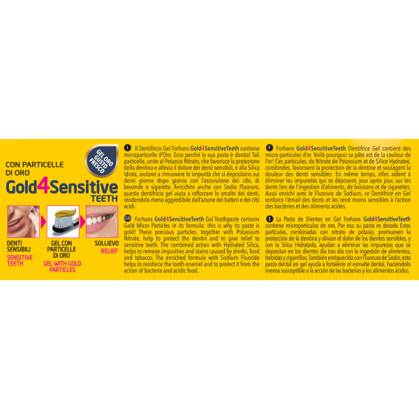 Gold Toothpaste with Mica and Potassium Nitrate, 75ml Gold Toothpaste with Mica and Potassium Nitrate, 75ml