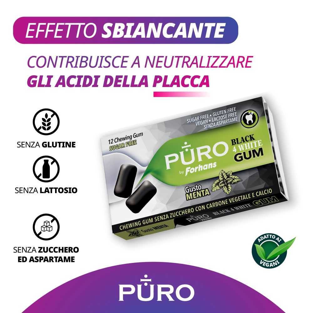 Forhans Gomme da masticare BLACK4WHITE - 12 gomme