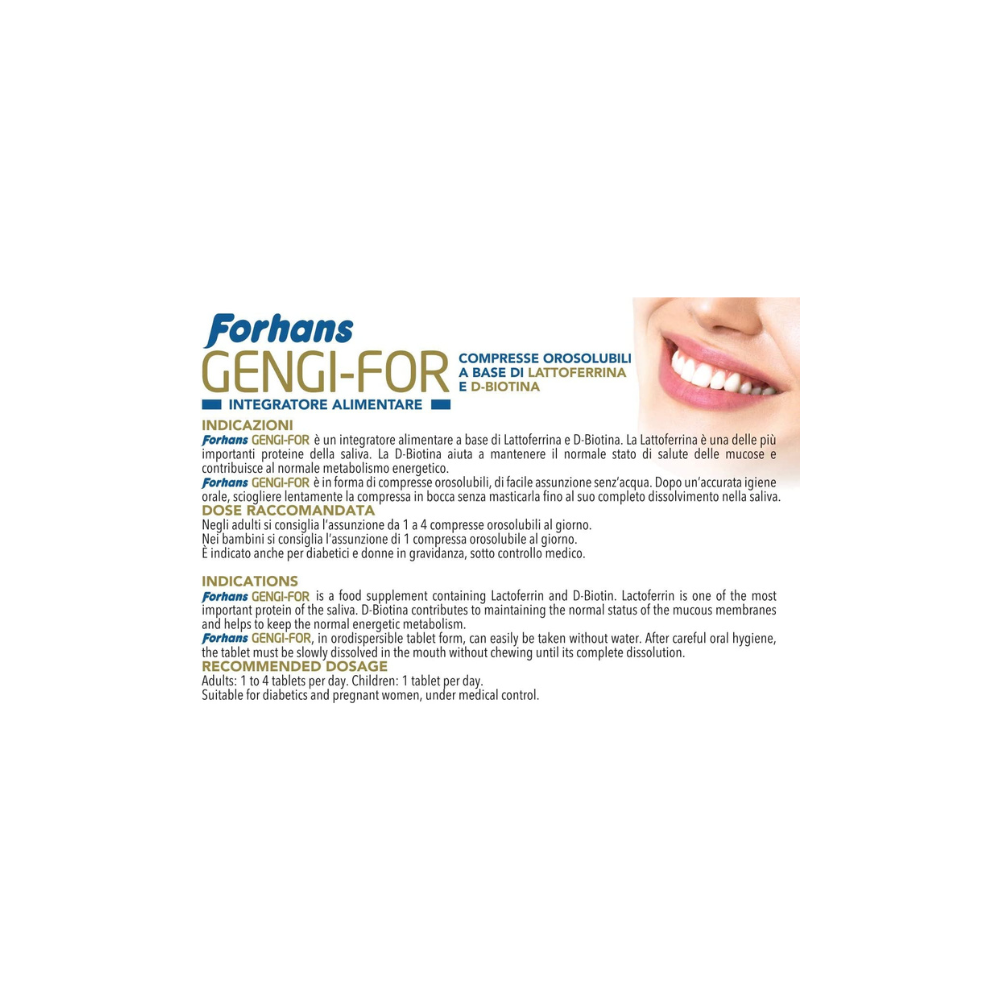 Gengi-For Oro-comprimidos solubles - Suplemento para la salud bucal, envase de 30 comprimidos