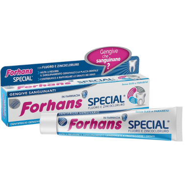 Forhans Special Toothpaste for Gums with Zinc Chloride, for Gingival Inflammation, 75 ml