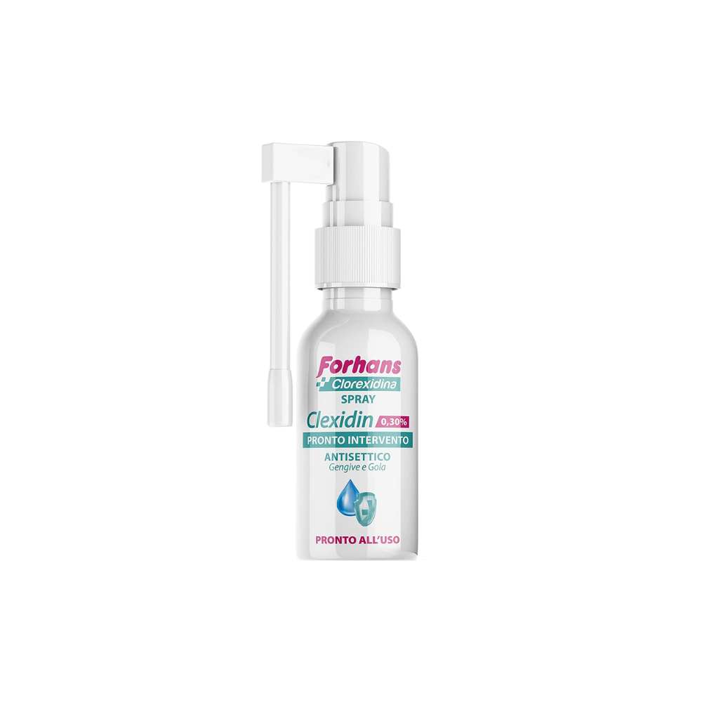 Forhans, Spray con Clorexidina, Azione Locale, CLEXIDIN 0,30%