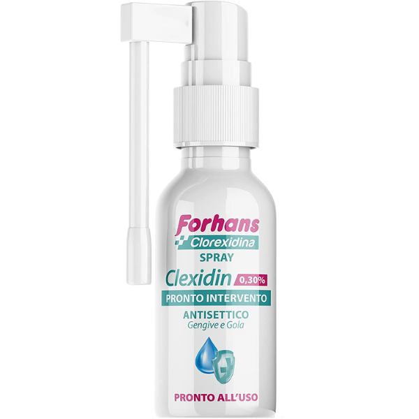 Forhans, Spray con Clorexidina, Azione Locale, CLEXIDIN 0,30%