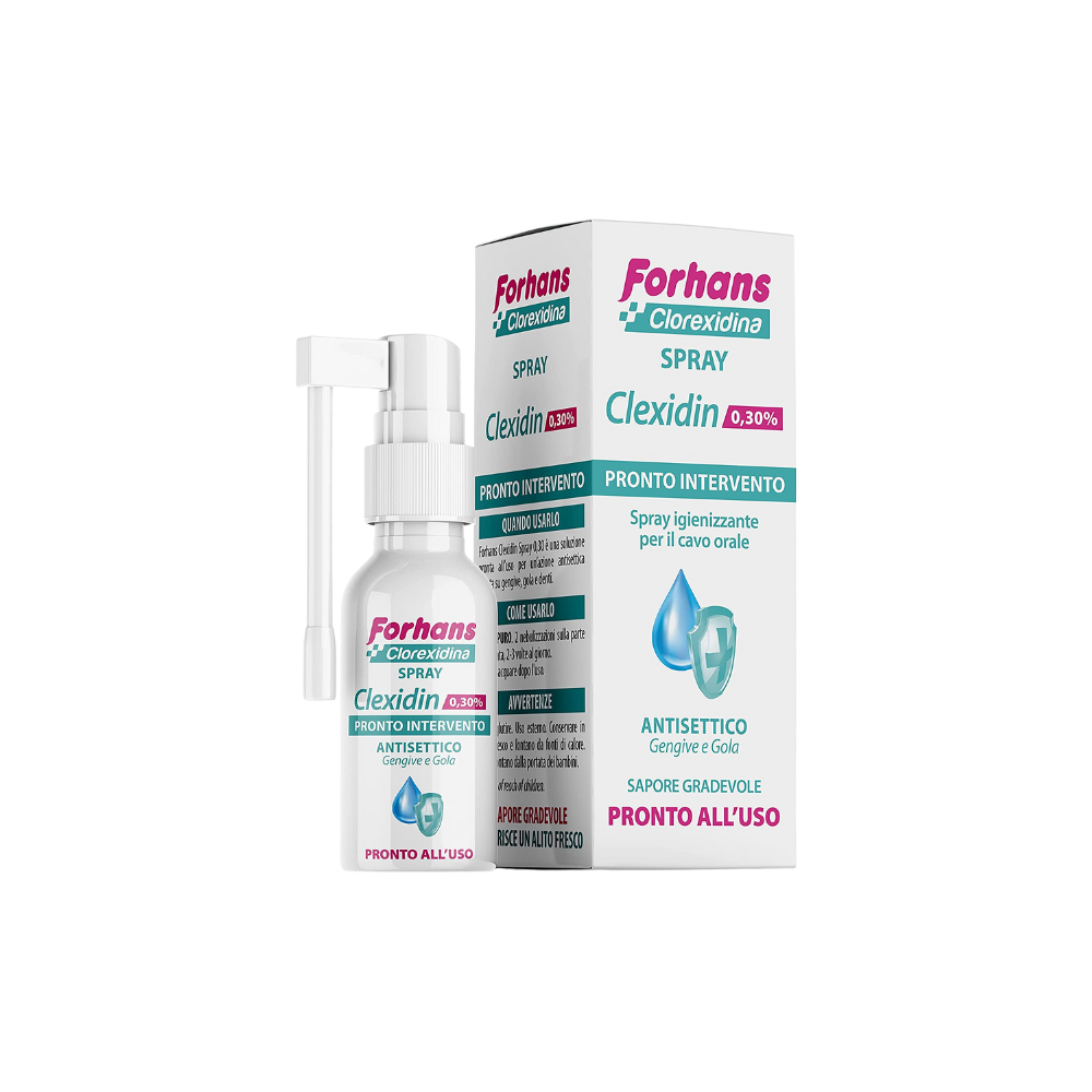 Forhans, Spray con Clorexidina, Azione Locale, CLEXIDIN 0,30%