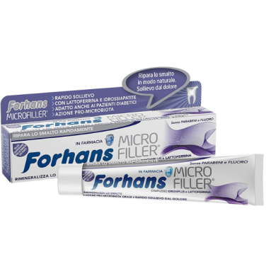 Forhans, Dentifricio Remineralizzante e Protettore, MICROFILLER Forhans, Dentifricio Remineralizzante e Protettore, MICROFILLER