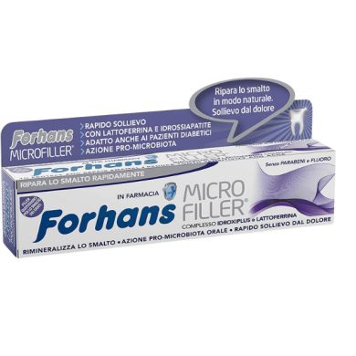 Forhans, Dentifricio Remineralizzante e Protettore, MICROFILLER Forhans, Dentifricio Remineralizzante e Protettore, MICROFILLER