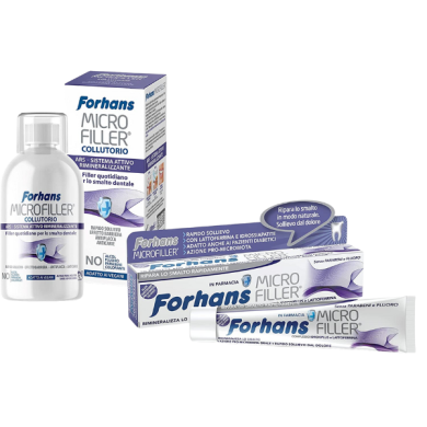 Forhans, Dentifricio Remineralizzante e Protettore, MICROFILLER Forhans, Dentifricio Remineralizzante e Protettore, MICROFILLER