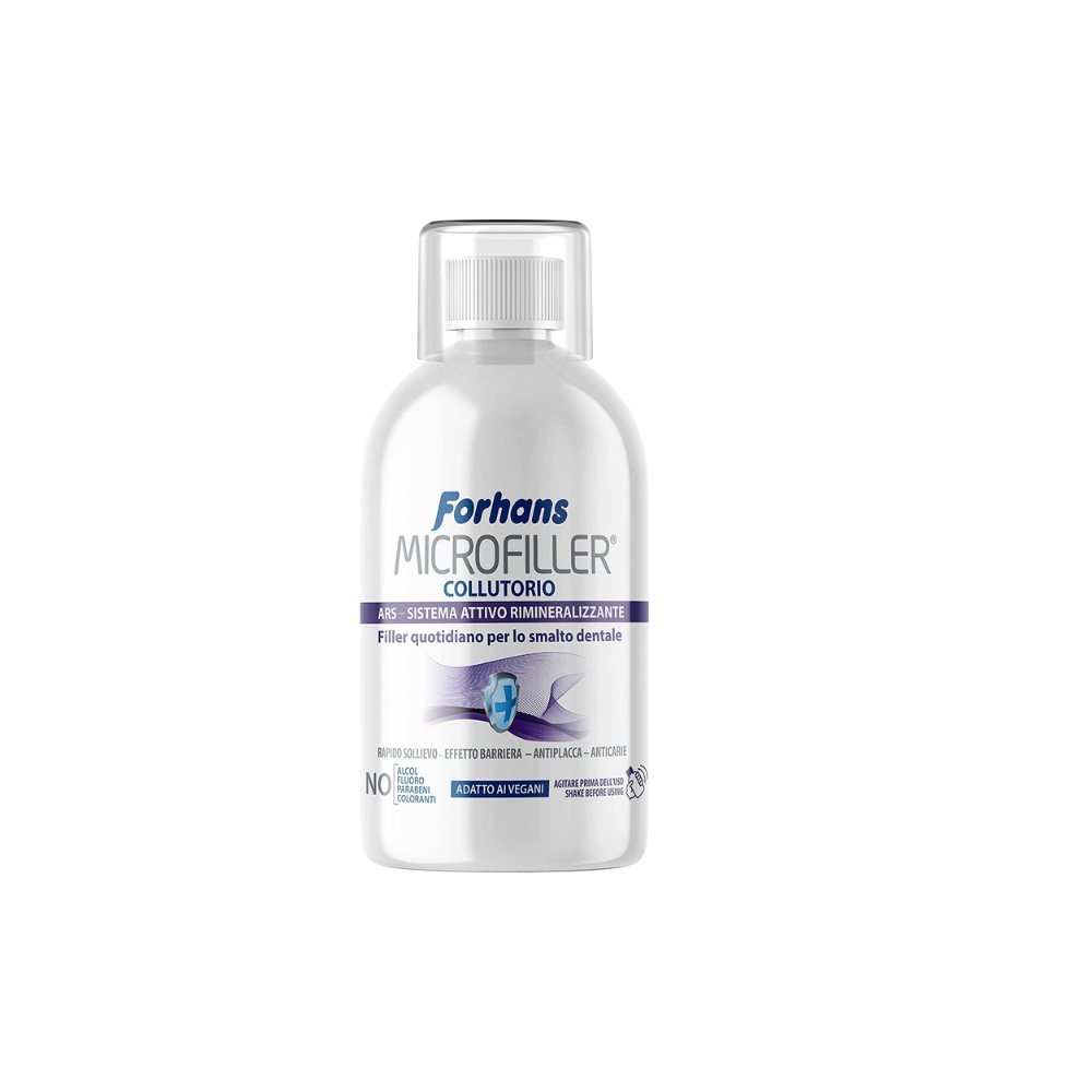 Colutorio Microfiller, Remineralizante, Rellenador Diario del Esmalte Dental, 500ml