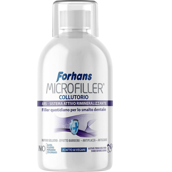 Colutorio Microfiller, Remineralizante, Rellenador Diario del Esmalte Dental, 500ml