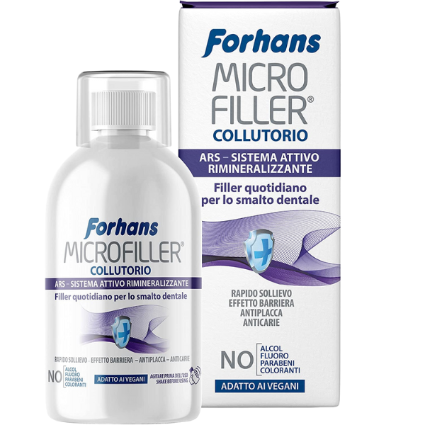 Collutorio Microfiller, Remineralizzante, Filler Quotidiano per lo Smalto Dentale, 500ml