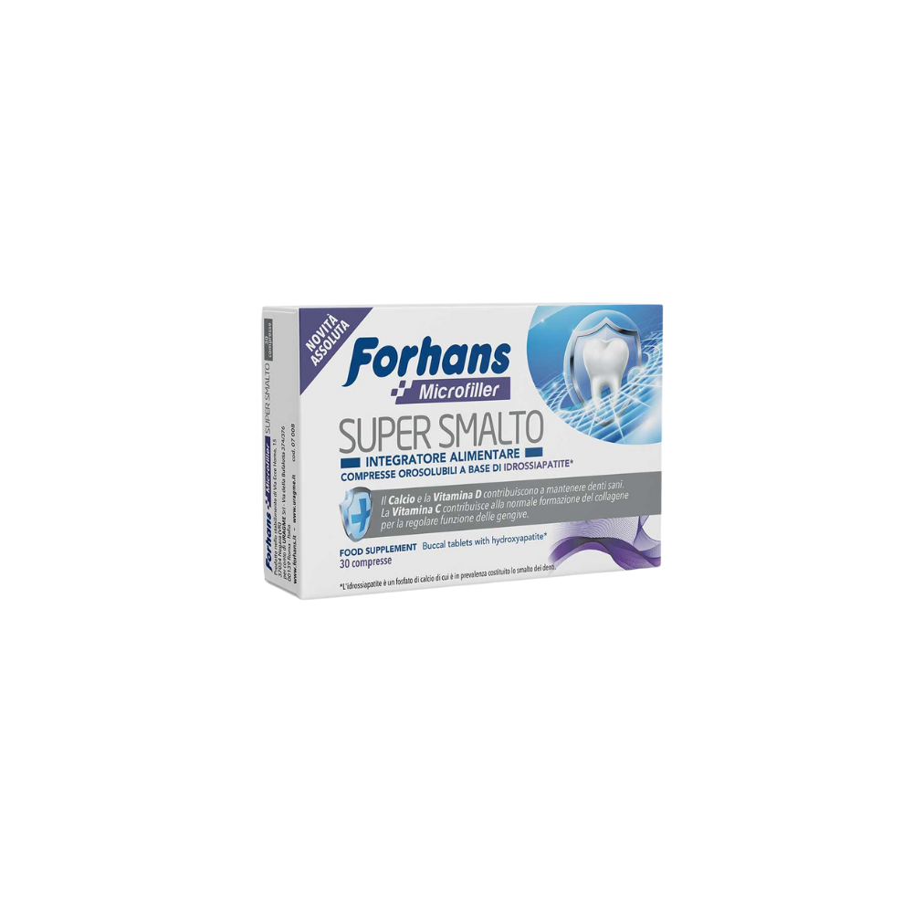 Forhans, Compresse Orosolubili con Idrossiapatite, SUPER SMALTO
