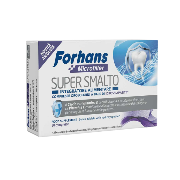 Forhans, Compresse Orosolubili con Idrossiapatite, SUPER SMALTO