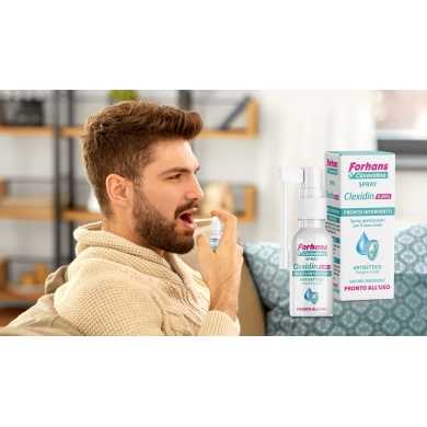 Clexidin 0,30%, Spray listo para usar para mucosas orales, encías, dientes y garganta, 50 ml