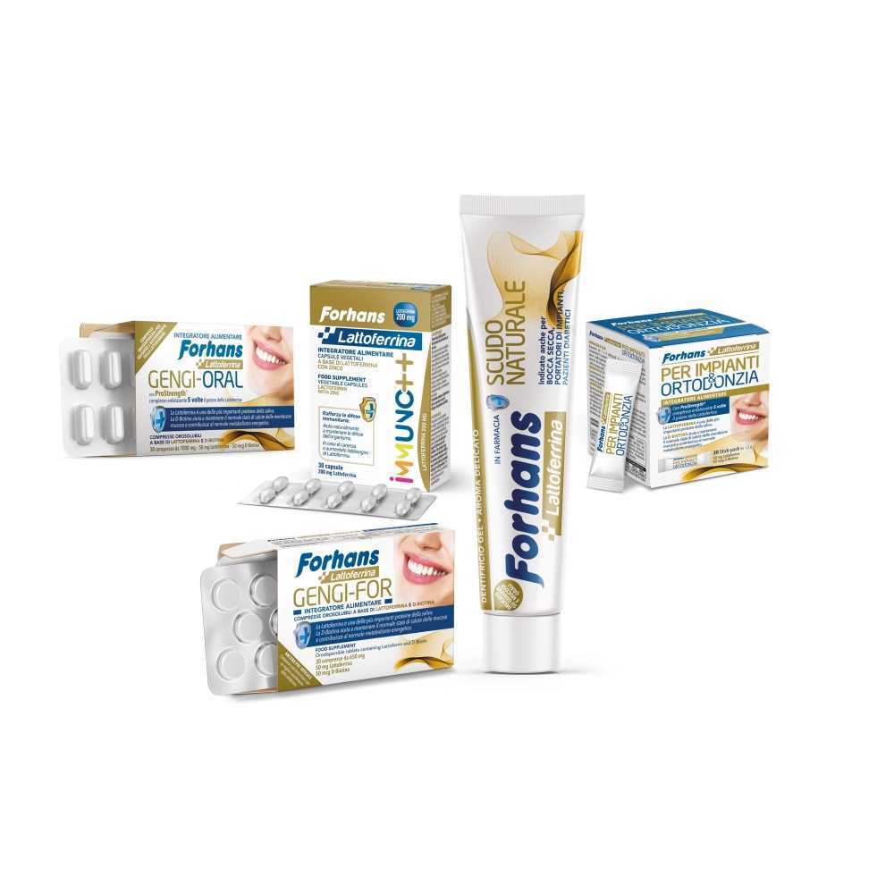 Forhans, Dentifricio con Lattoferrina, SCUDO NATURALE Forhans, Dentifricio con Lattoferrina, SCUDO NATURALE
