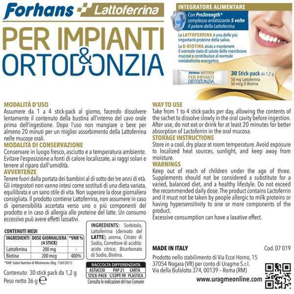 Forhans, Integratore Granulare, PER IMPIANTI & ORTODONZIA
