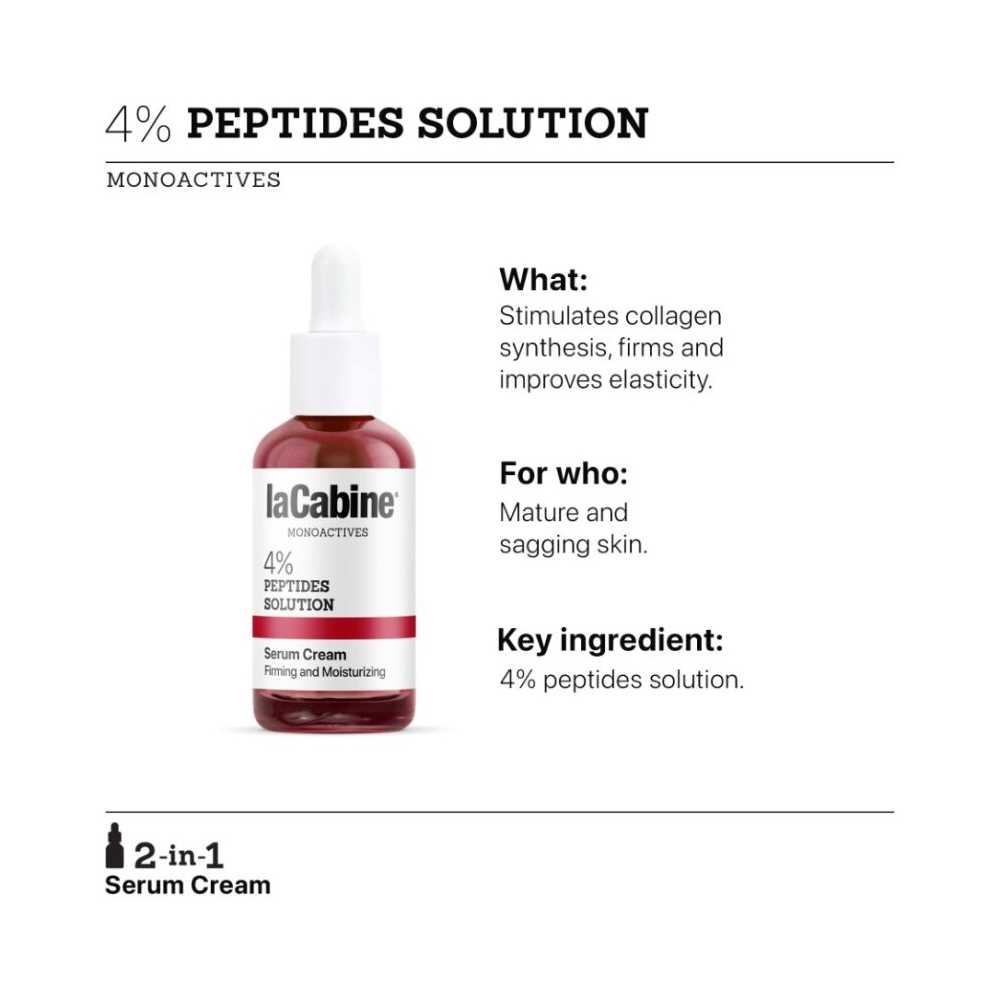 LaCabine, Crema-Siero Rimpolpante, 4% PEPTIDES SOLUTIONS LaCabine, Crema-Siero Rimpolpante, 4% PEPTIDES SOLUTIONS