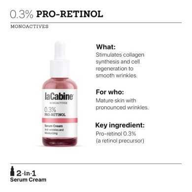 LaCabine, Crema-Siero Levigante, 0.3% PRO-RETINOL