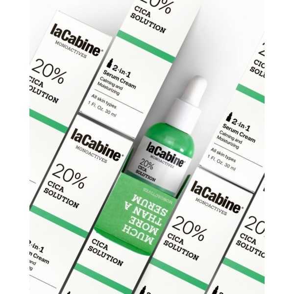 LaCabine, Crema-Siero Idratante pelli sensibili, 20% CICA SOLUTION