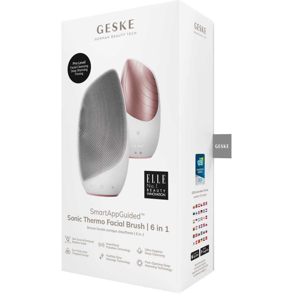 Geske, Spazzola sonica termica per la pulizia del viso 6 in 1 Geske, Spazzola sonica termica per la pulizia del viso 6 in 1