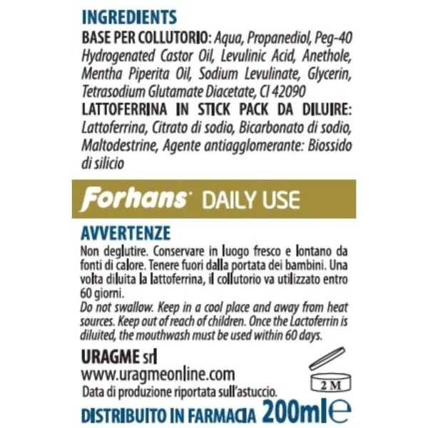 Forhans, Collutorio Bi-Componente Scudo Naturale