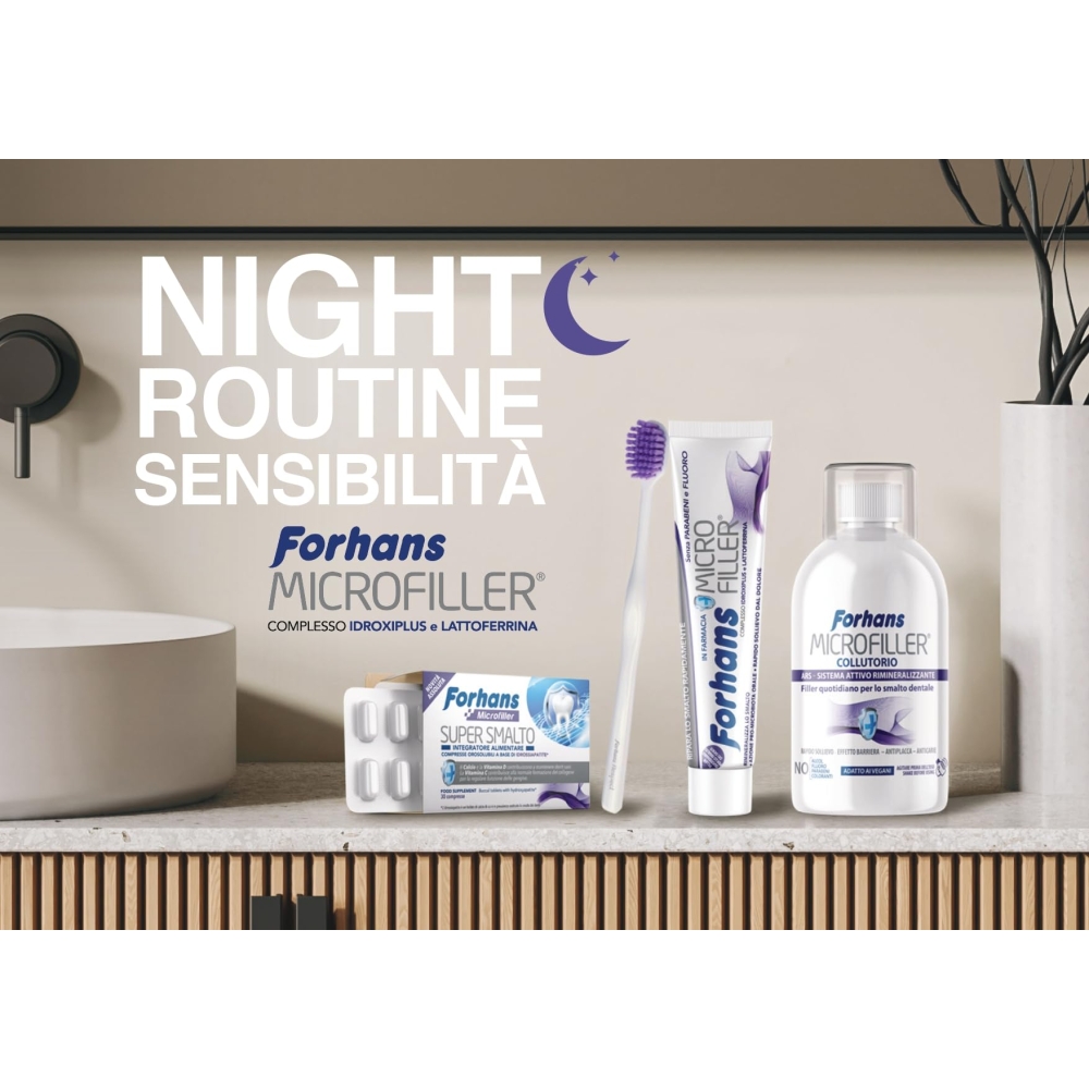 Colutorio Microfiller, Remineralizante, Rellenador Diario del Esmalte Dental, 500ml