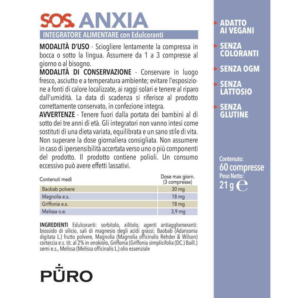 copy of PURO SOS ANXIA with Baobab 60 tablets copy of PURO SOS ANXIA with Baobab 60 tablets