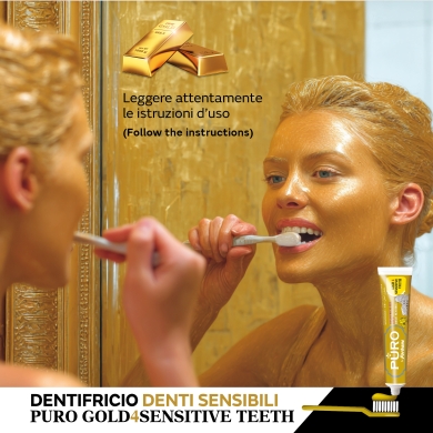 Pasta dental Gold con mica y nitrato potásico, 75ml Pasta dental Gold con mica y nitrato potásico, 75ml