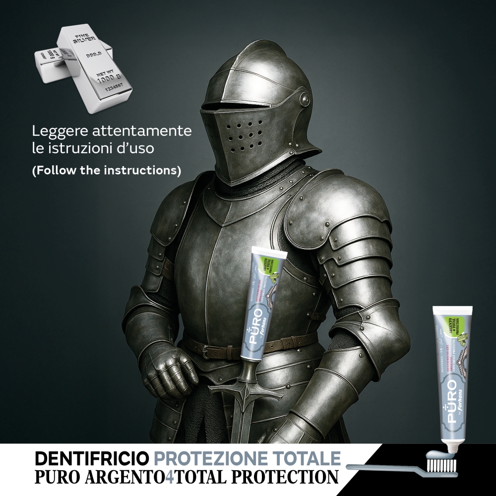 Pasta dental de plata coloidal, 75 ml