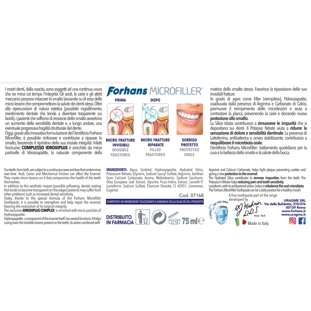 Remineralizing and Protecting Micro Filler Toothpaste, 75 ml Remineralizing and Protecting Micro Filler Toothpaste, 75 ml