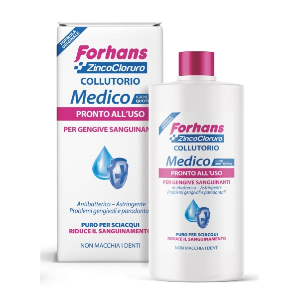 Forhans, Collutorio con Zinco Cloruro, uso Quotidiano, MEDICO