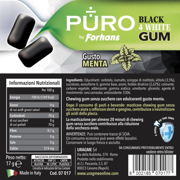 PURO, Gomme da masticare Black4White