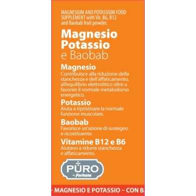 Magnesio y Potasio con Baobab - 20 sobres monodosis - Sabor naranja