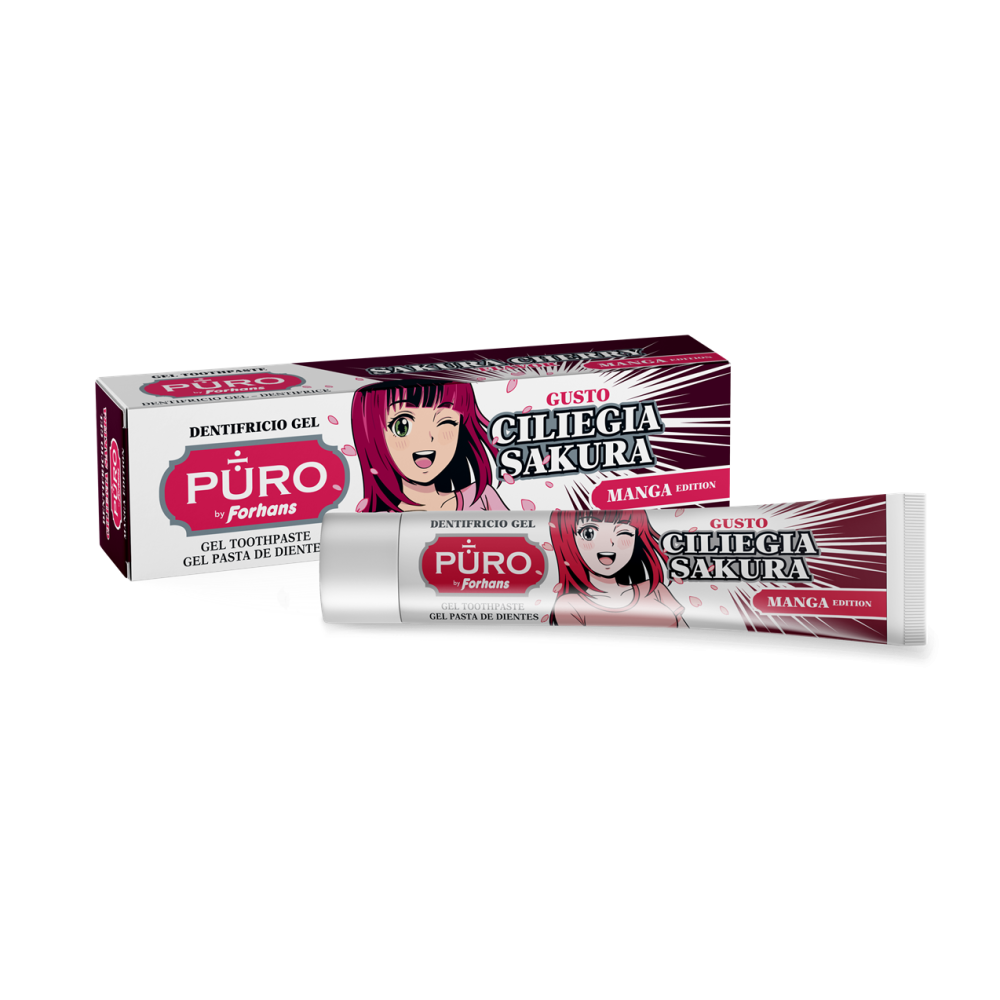 Dentifricio Gel, Gusto Ciliegia Sakura, Manga Edition, 75 ml