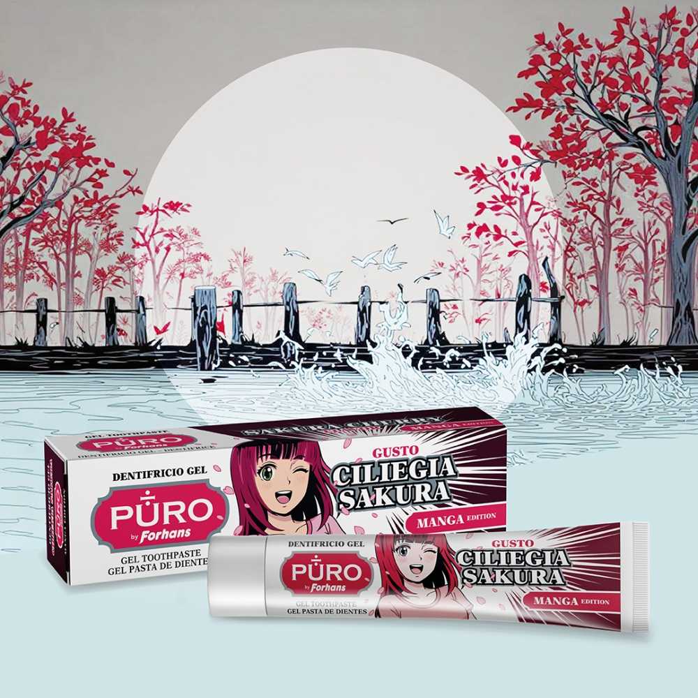 Dentifricio Gel, Gusto Ciliegia Sakura, Manga Edition, 75 ml