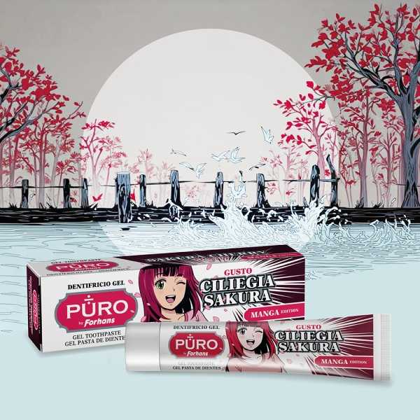 Dentifricio Gel, Gusto Ciliegia Sakura, Manga Edition, 75 ml