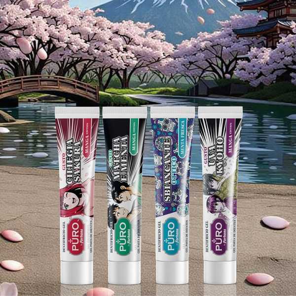Dentifricio Gel, Gusto Ciliegia Sakura, Manga Edition, 75 ml