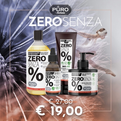 Box Zero Senza - Shower Gel 500ml + Oil + Intimate Wash + Shampoo/Shower Shampoo