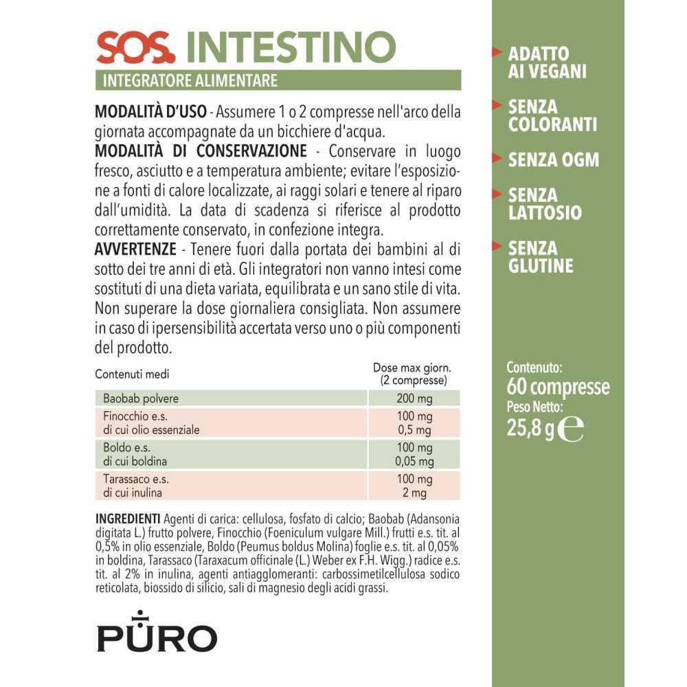 PURO SOS INTESTINO with Baobab 60 tablets