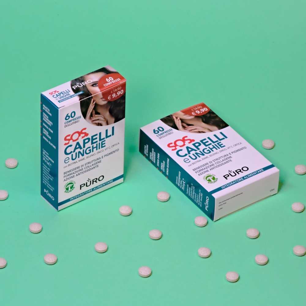 PURO SOS CAPELLI/UNGHIE with Baobab 60 tablets PURO SOS CAPELLI/UNGHIE with Baobab 60 tablets