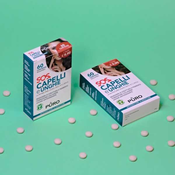 PURO SOS CAPELLI/UNGHIE with Baobab 60 tablets PURO SOS CAPELLI/UNGHIE with Baobab 60 tablets