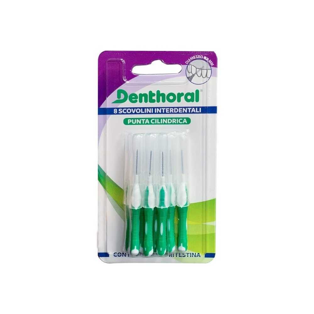 Cepillos Interdentales Con Punta Cilíndrica Diámetro 0,3 mm Con Tapa Protectora Higiénica 8 uds.