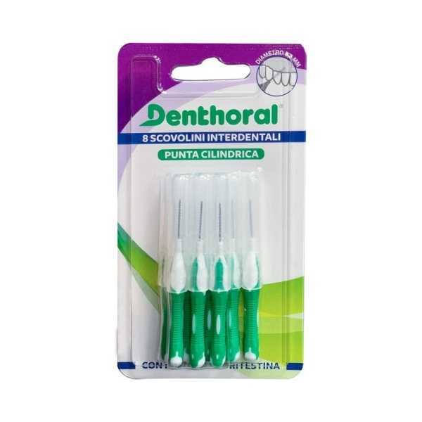 Interdental Brushes With Cylindrical Tip Diameter 0.3 mm With Hygienic Protective Cap 8 pcs